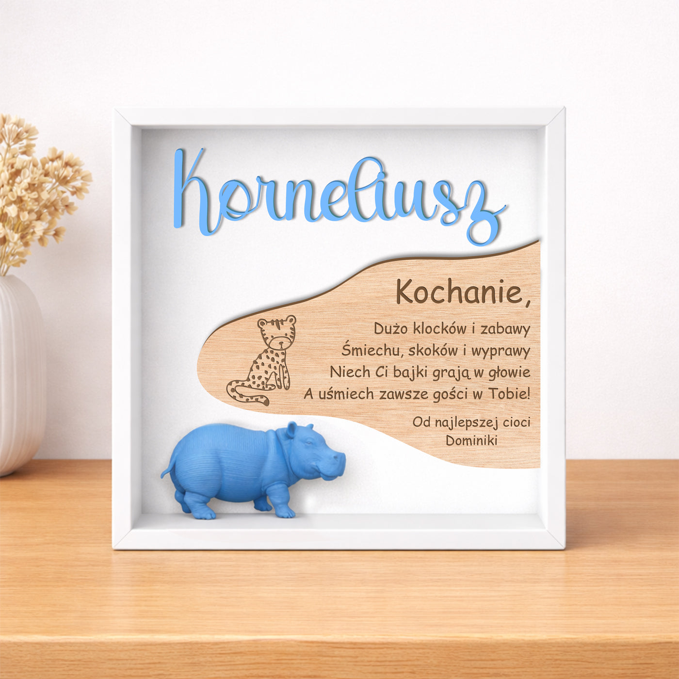 Ramka 3d prezent dla chłopca